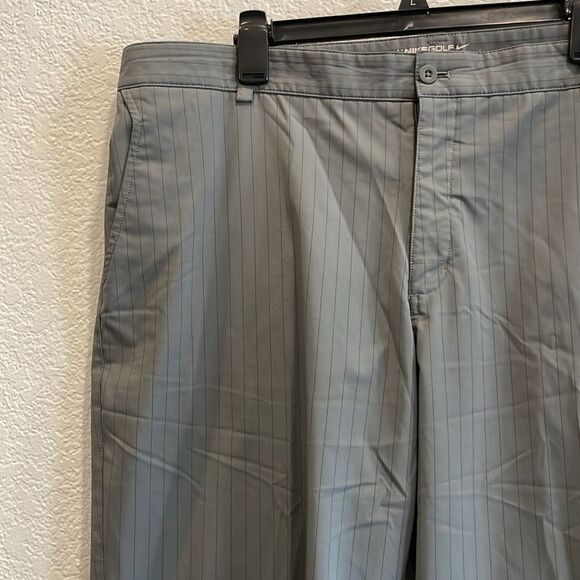 Nike Tour Performance Gray Striped Dri Fit Golf Pants Size 40x32 - Picture 3 of 11